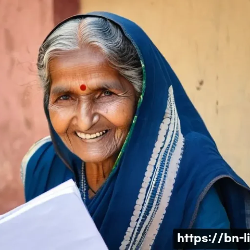 문해교육사로서의 사회적 책임 - **Prompt 1: The Spark of Learning**
"A close-up, warm and hopeful portrait of an elderly Bengali...